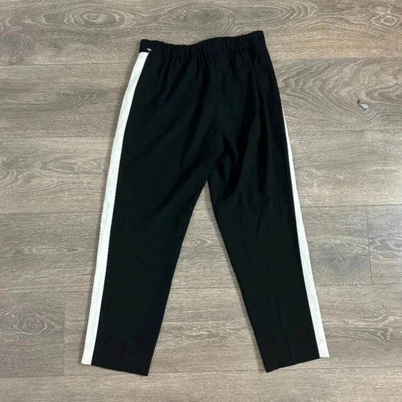 Aritzia Babaton Conan Pant Terado Side Stripe Crop Trousers Straight Leg Black - Picture 13 of 13